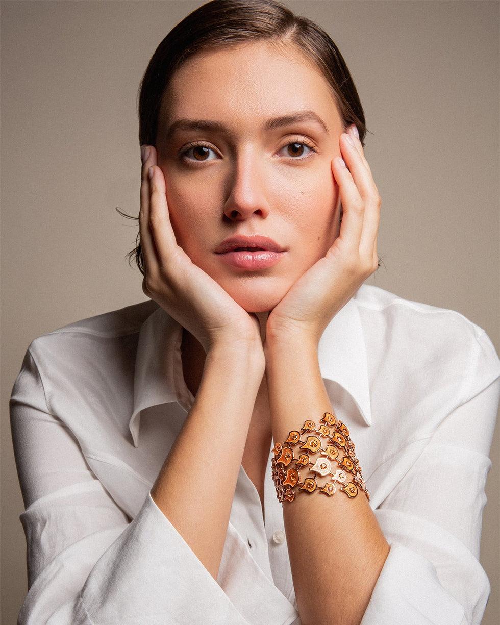 Selim Mouzannar Fish For Love Bracelet OrangeSpessartites