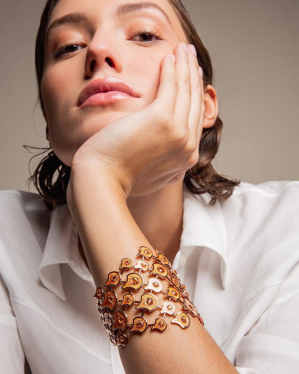 Selim Mouzannar Fish For Love Bracelet OrangeSpessartites