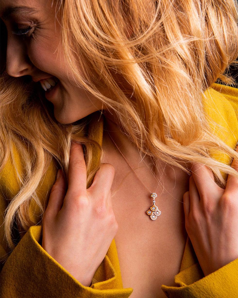 Selim Mouzannar Fish For Love Pendentif OrangeDiamants