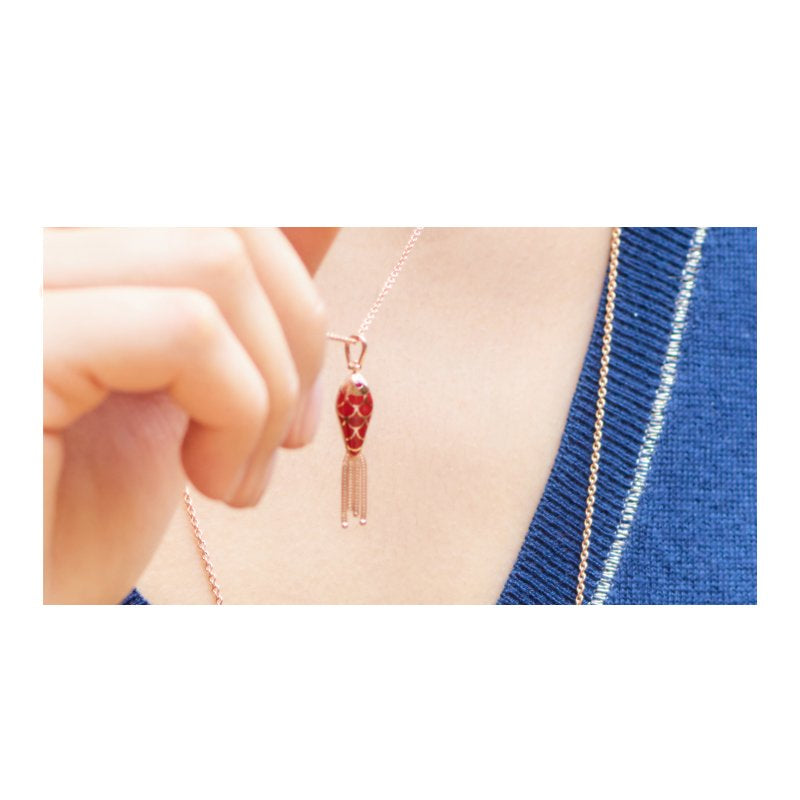 Selim Mouzannar Fish For Love Pendentif Rouge Rouille Clair & FoncéRubis