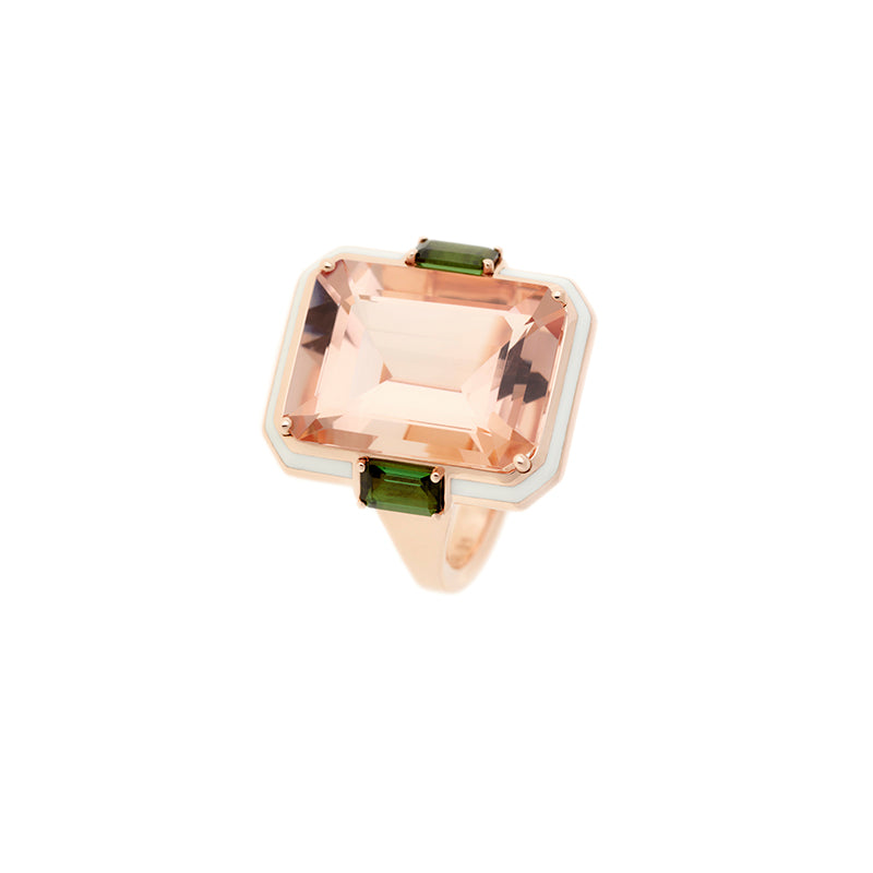 selim mouzannar Gemma BagueMorganite - Tourmalines Vertes