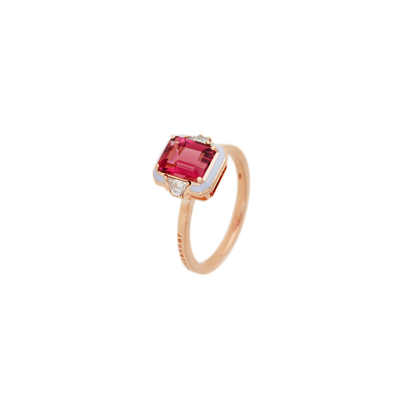selim mouzannar Gemma BagueTourmaline Rose - Diamants