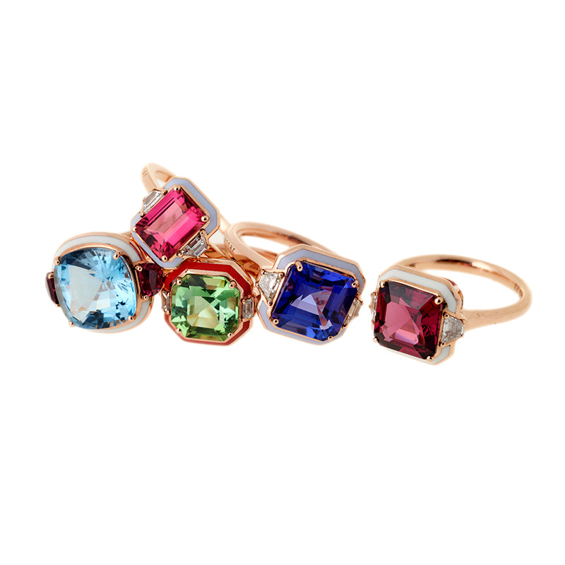 Selim Mouzannar Gemma BagueTourmaline Verte - Diamants