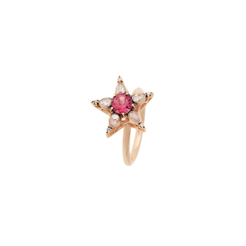 selim mouzannar Istanbul BagueTourmaline rose - Diamants