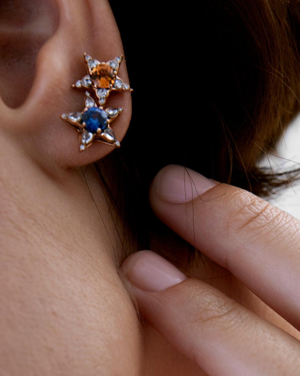 Selim Mouzannar Istanbul Boucle D'oreilleSaphir Bleu - Diamants