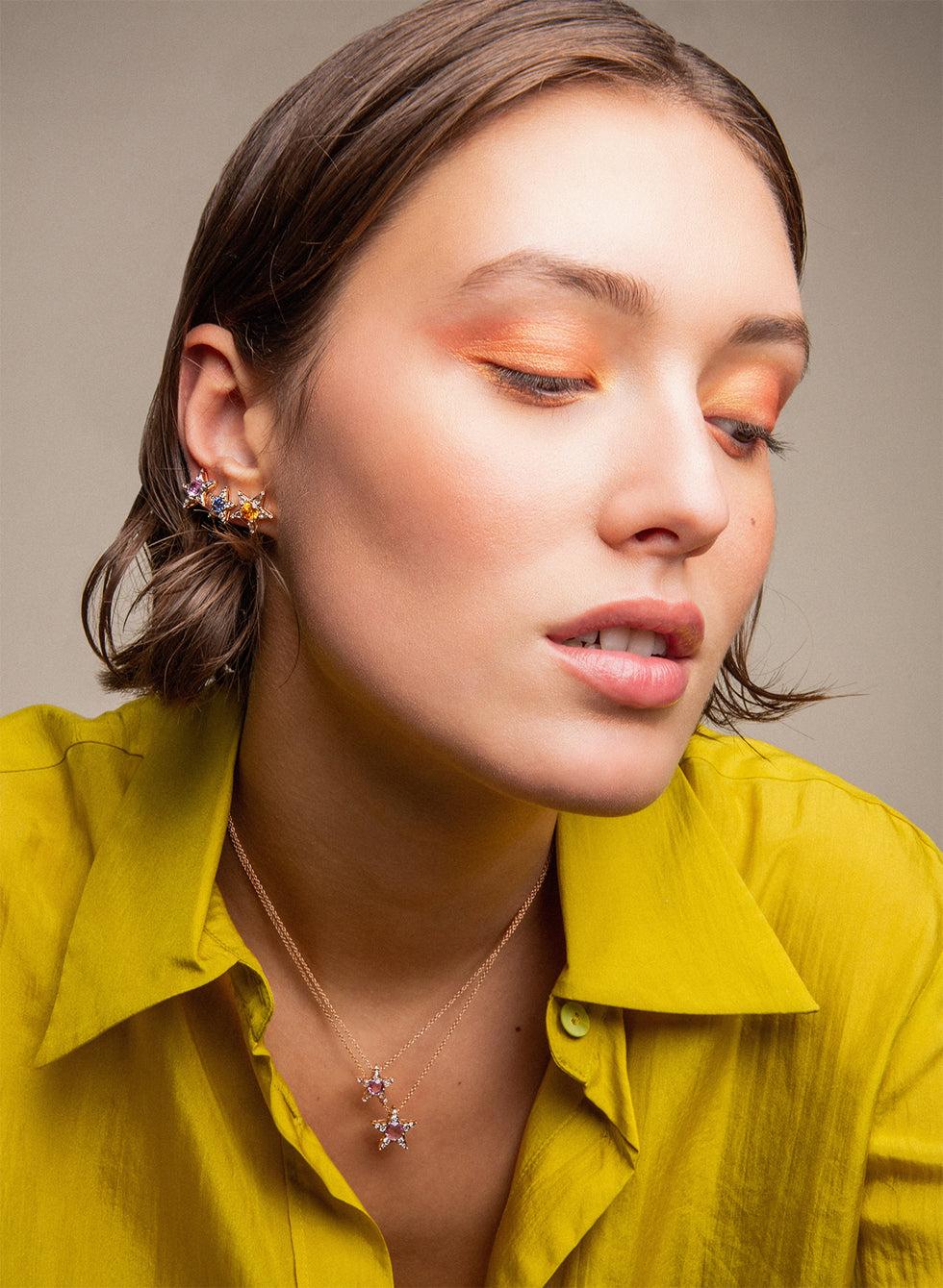 Selim Mouzannar Istanbul Boucle D'OreilleSaphir Bleu - Diamants