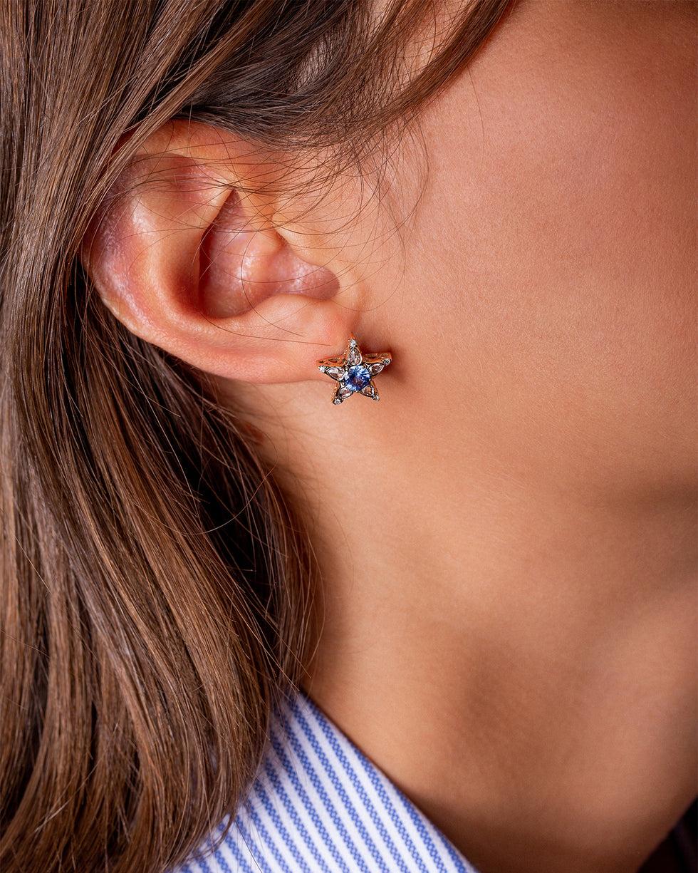 Selim Mouzannar Istanbul Boucle D'OreilleSaphir Bleu - Diamants