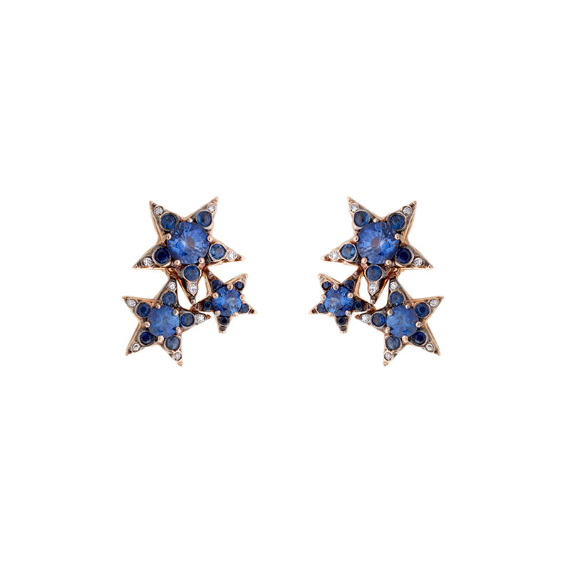selim mouzannar Istanbul Boucles d'oreillesSaphirs bleus - Diamants