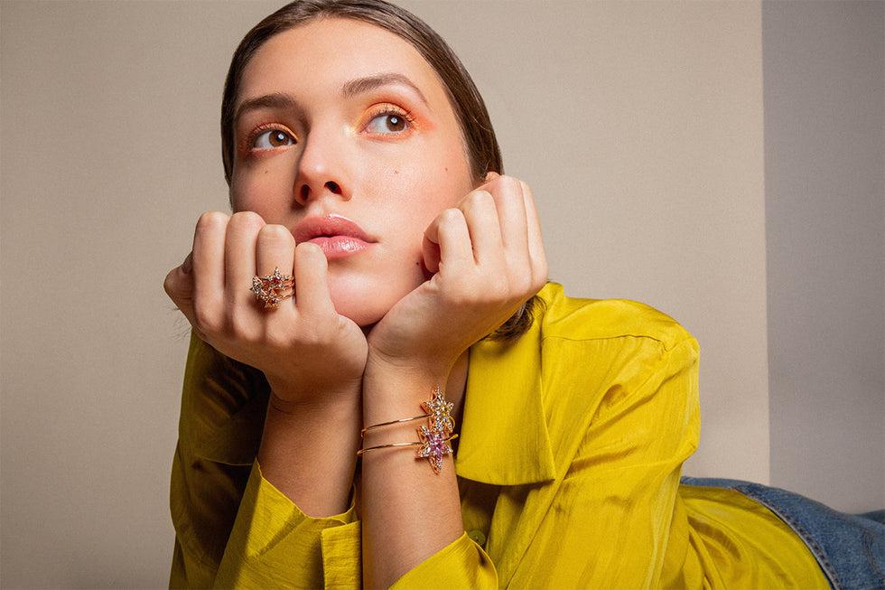 Selim Mouzannar Istanbul BraceletSaphirs Roses - Diamants