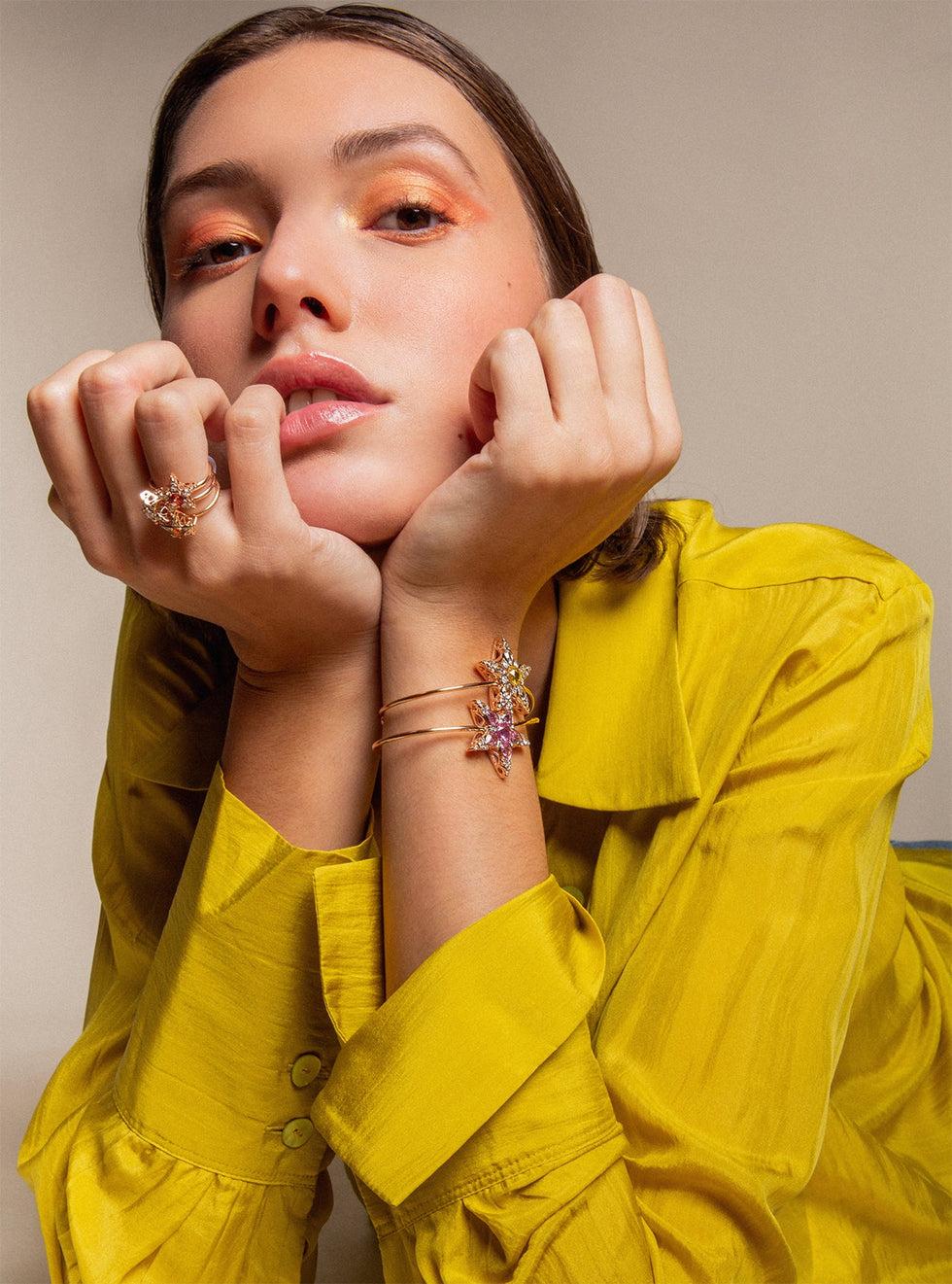 Selim Mouzannar Istanbul BraceletSaphirs Roses - Diamants