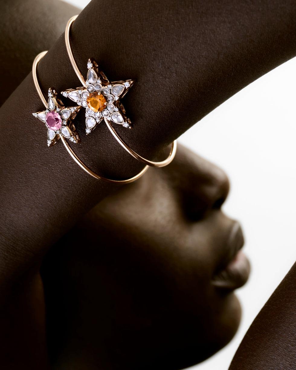 Selim Mouzannar Istanbul BraceletTourmaline Rose - Diamants