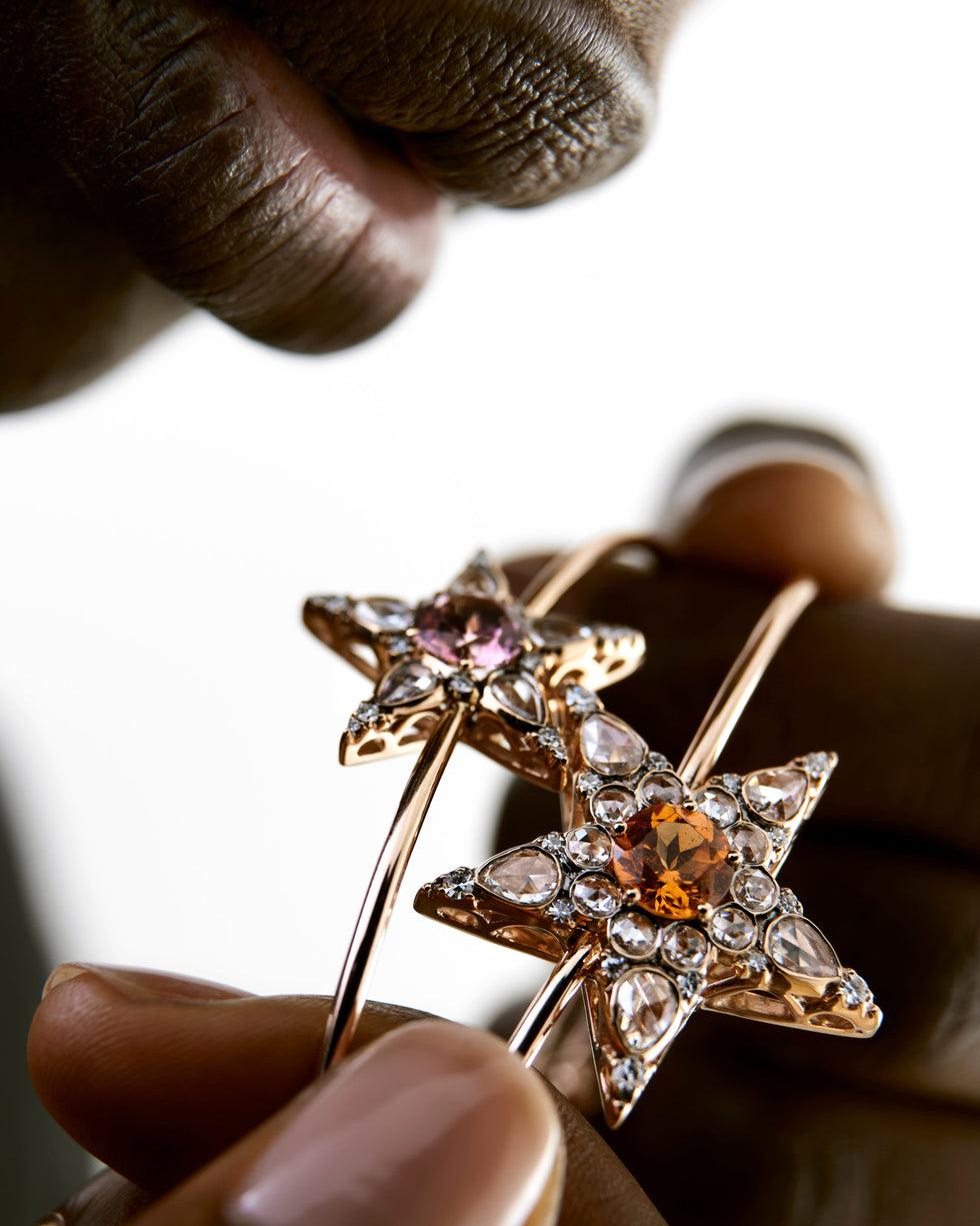 Selim Mouzannar Istanbul BraceletTourmaline Rose - Diamants