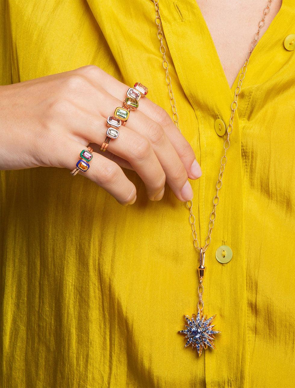 Selim Mouzannar Istanbul Pendentif Bleu ClairSaphirs Bleus - Diamants