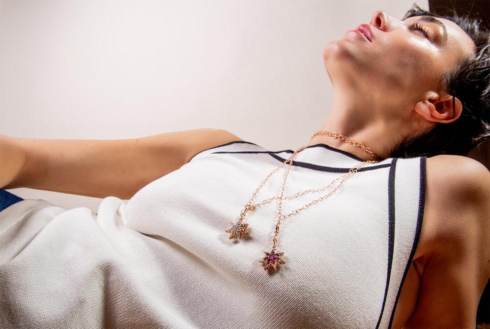 Selim Mouzannar Istanbul PendentifRhodolites - Diamants