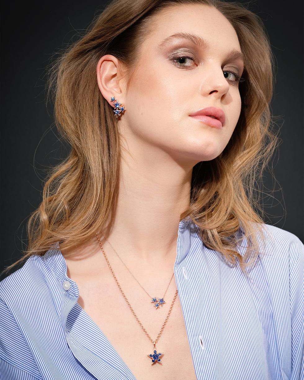 Selim Mouzannar Istanbul PendentifSaphirs Bleu - Diamants