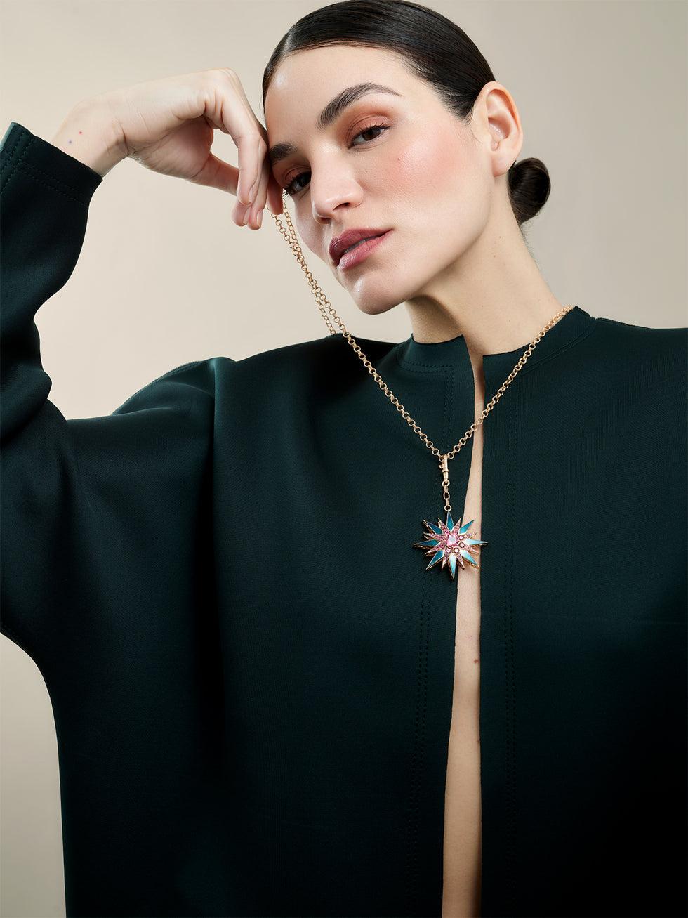 Selim Mouzannar Istanbul PendentifTourmalines - Rhodolites - Diamants