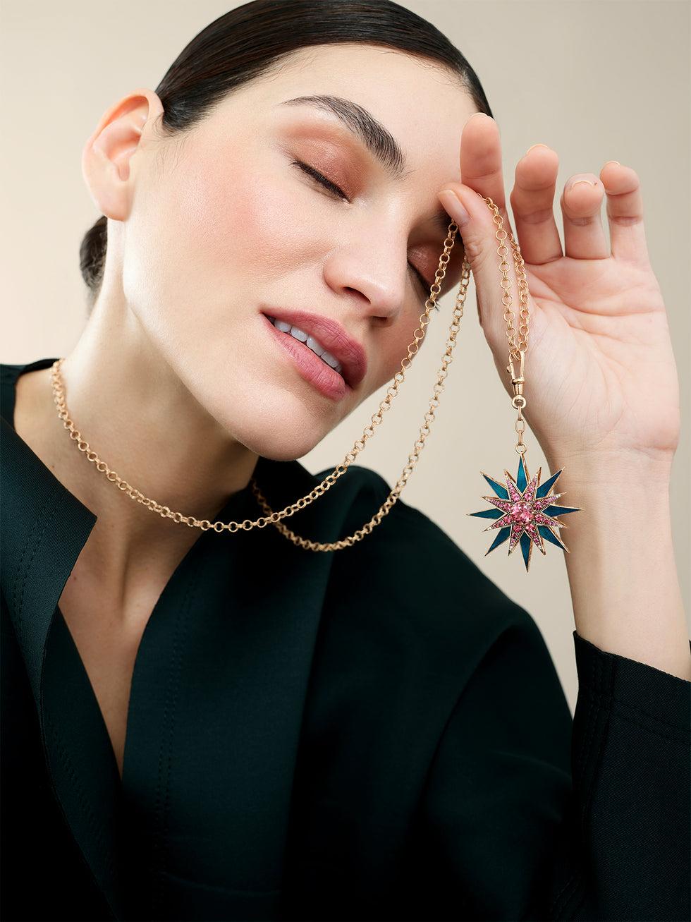 Selim Mouzannar Istanbul PendentifTourmalines - Rhodolites - Diamants