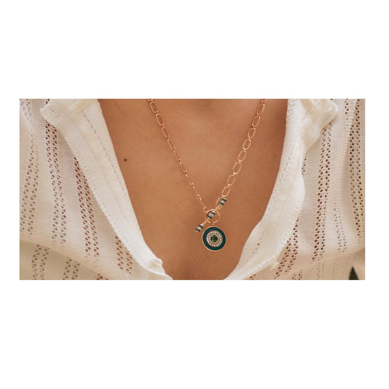 Selim Mouzannar Kastak Collier Oeil PétroleTsavorite - Diamants