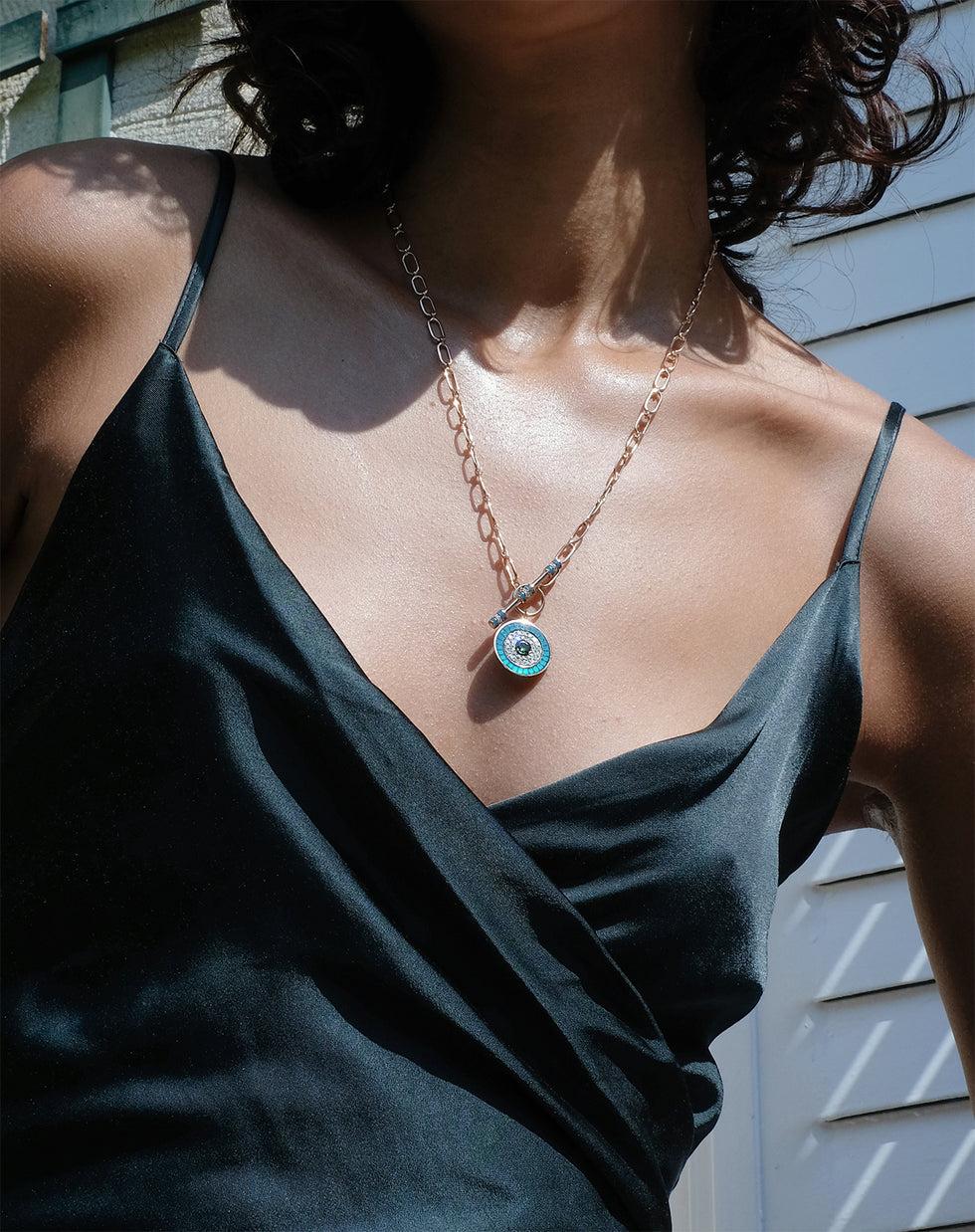 Selim Mouzannar Kastak Collier Oeil PétroleTsavorite - Diamants