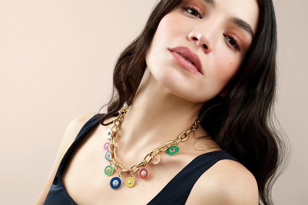 Selim Mouzannar Kastak CollierTourmalines - Spessartines - Diamants