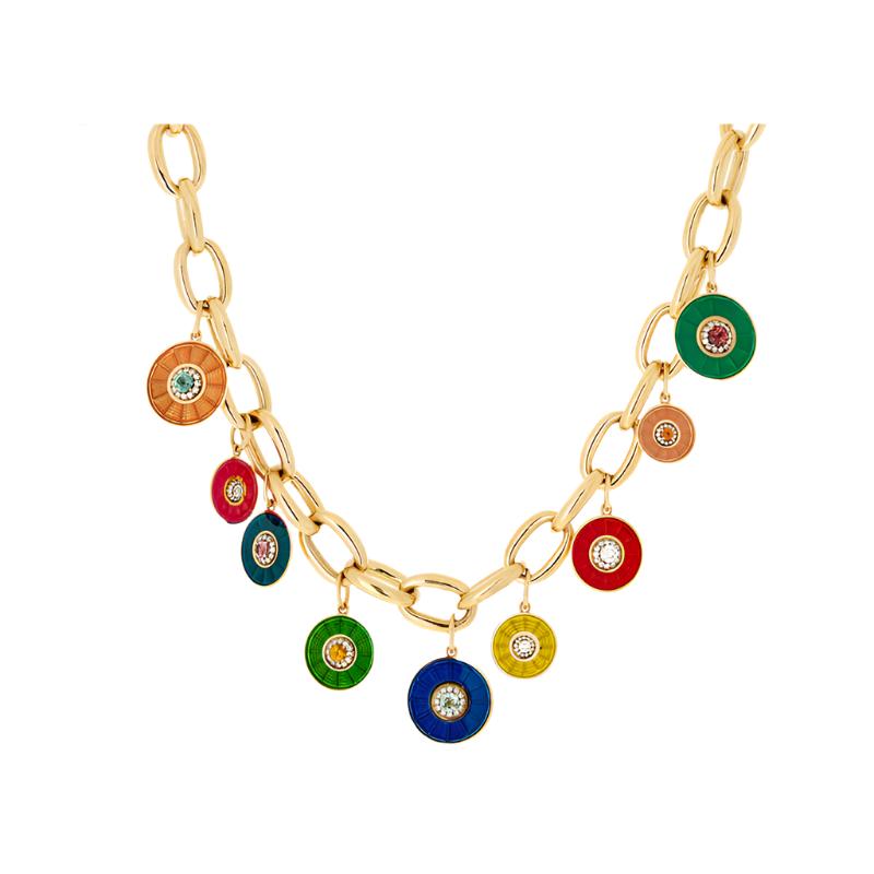 selim mouzannar Kastak CollierTourmalines - Spessartines - Diamants