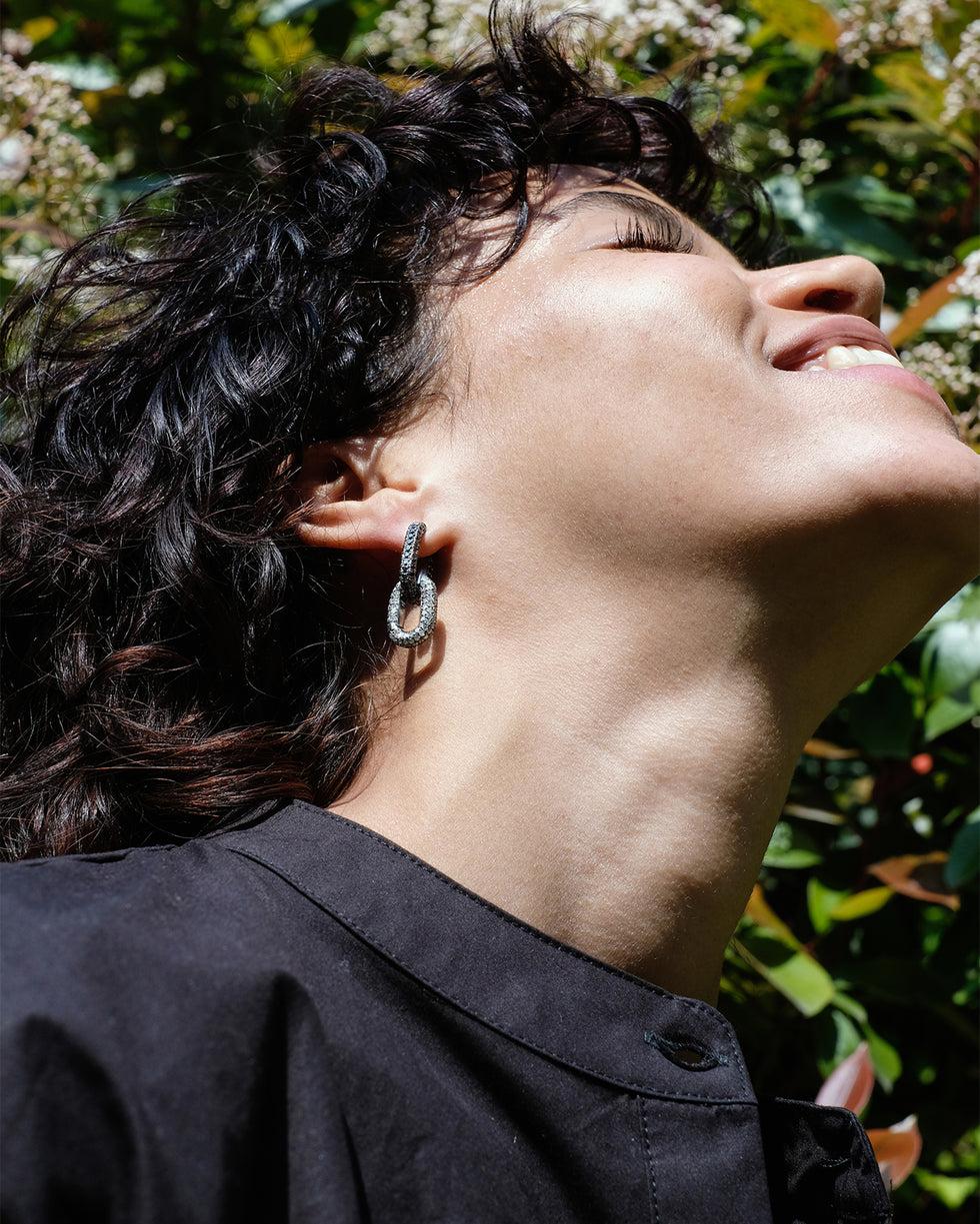 Selim Mouzannar Link Boucle D'oreilleDiamants Bruns