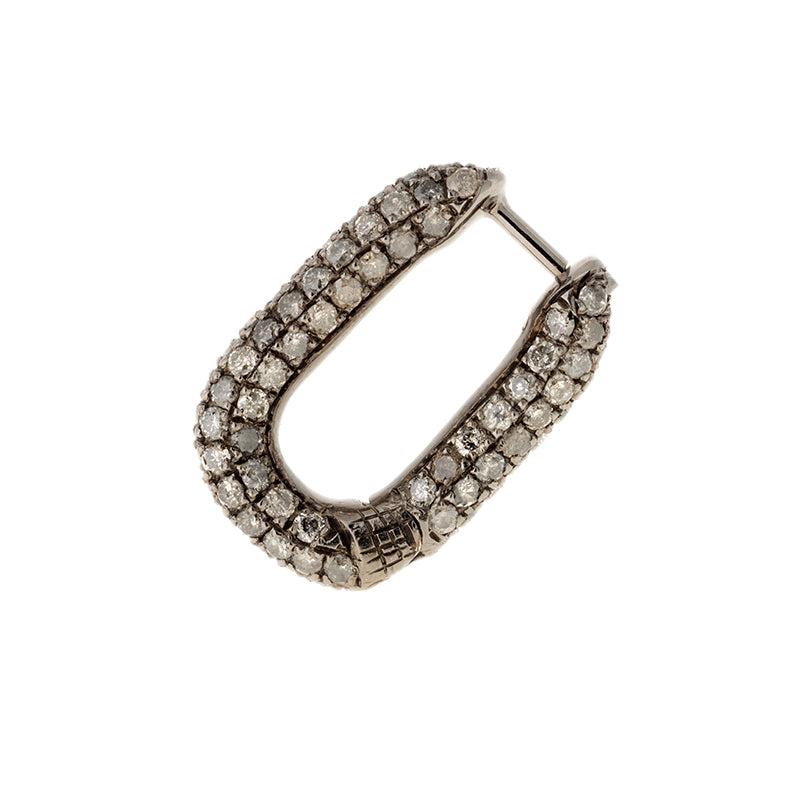 Selim Mouzannar Link Boucle D'oreilleDiamants Gris Glacés