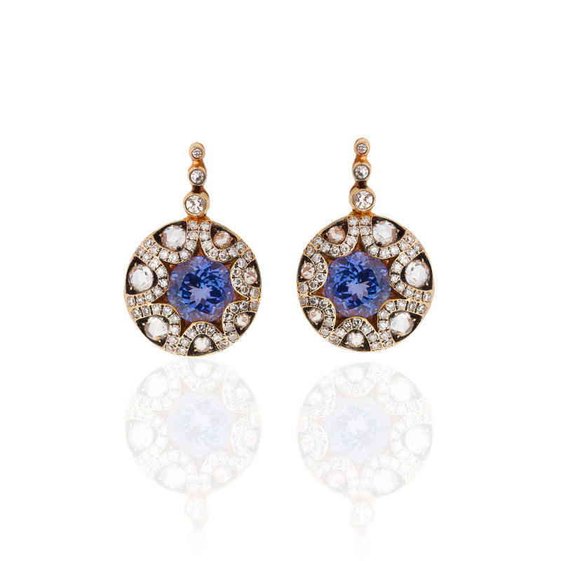 selim mouzannar Mille et une nuits Boucles d'oreillesTanzanites - Diamants