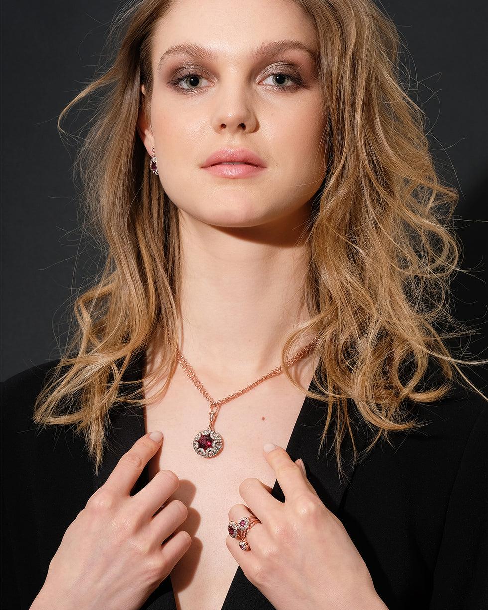 Selim Mouzannar Mille Et Une Nuits PendentifRhodolite - Diamants