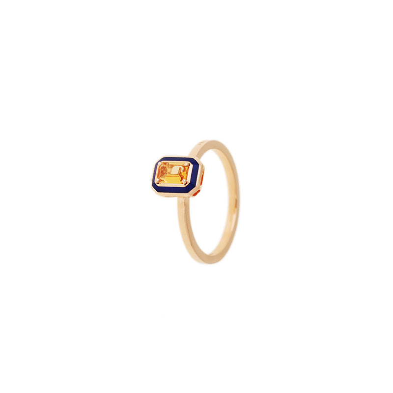 selim mouzannar Mina Bague Bleu MarineTourmaline Jaune