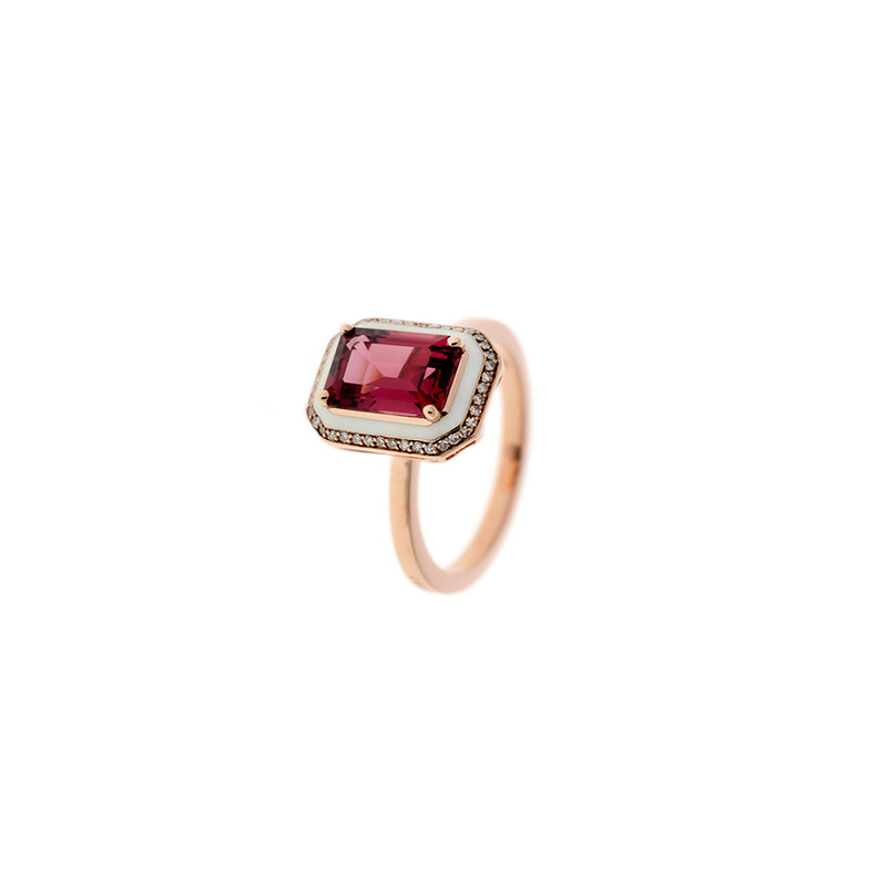 selim mouzannar Mina Bague IvoireRhodolite - Diamants