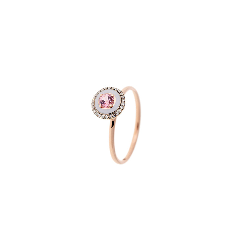 selim mouzannar Mina Bague LilasTourmaline rose - Diamants