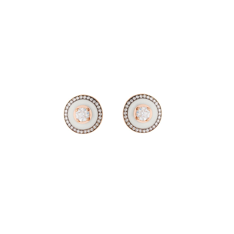 Selim Mouzannar Mina Boucles D'oreilles En IvoireDiamants
