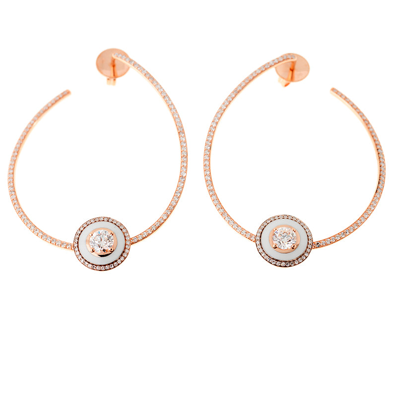 selim mouzannar Mina Boucles d'oreilles en ivoireDiamants