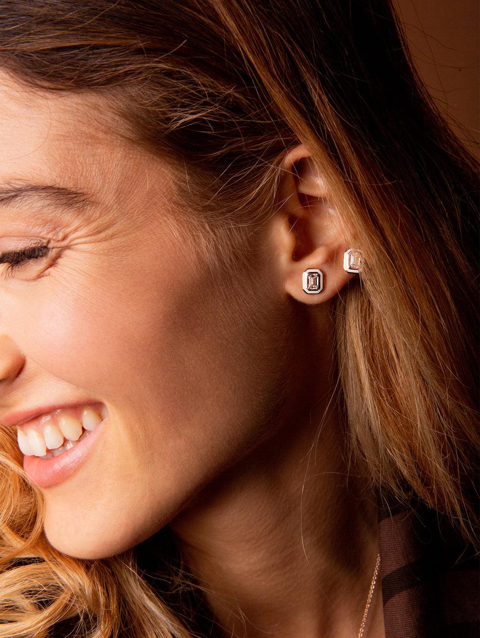 Selim Mouzannar Mina Boucles D'oreilles En IvoireDiamants