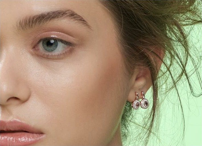 Selim Mouzannar Mina Boucles D'oreilles En IvoireTourmalines Roses - Diamants