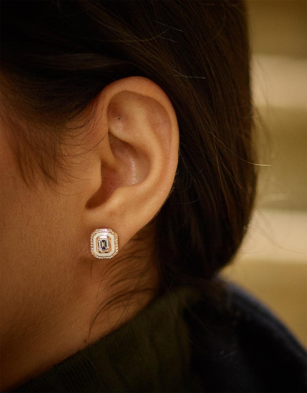 Selim Mouzannar Mina Boucles D'oreilles IvoireDiamants