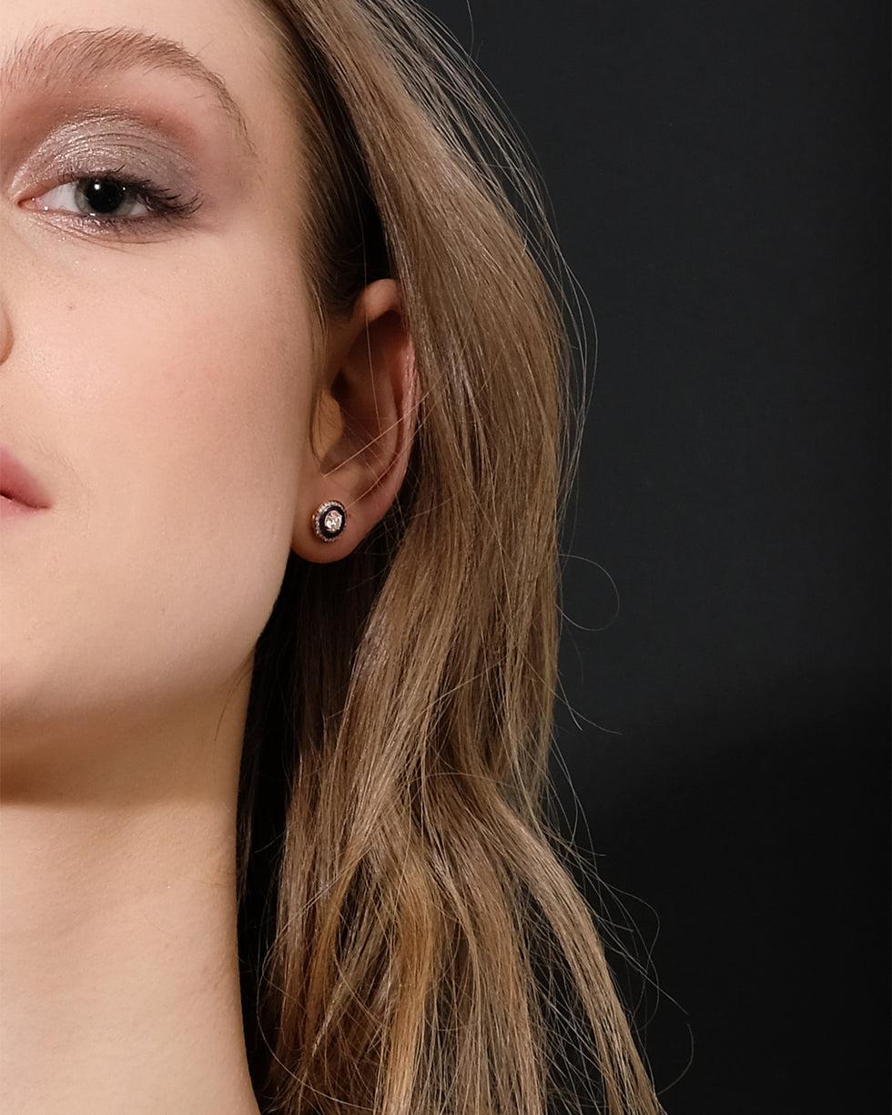 Selim Mouzannar Mina Boucles D'oreilles NoiresDiamants