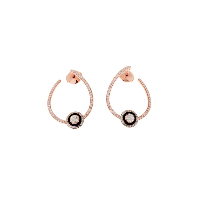 selim mouzannar Mina Boucles d'oreilles noiresDiamants