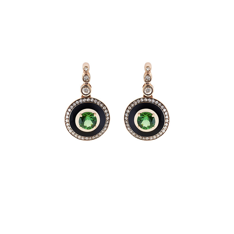 selim mouzannar Mina Boucles d'oreilles noiresTsavorites - Diamants