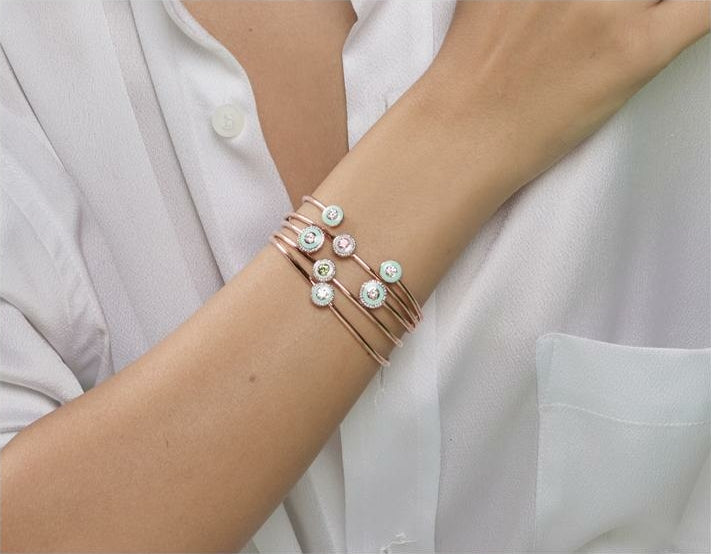 Selim Mouzannar Mina Bracelet LilasTourmaline Rose - Diamants