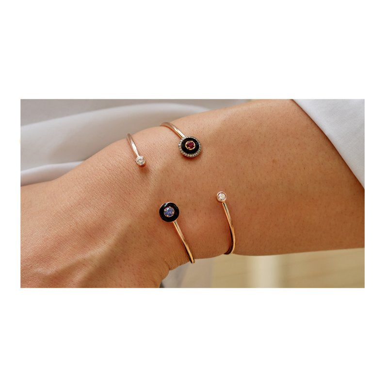 Selim Mouzannar Mina Bracelet NoirSaphir Bleu - Diamant