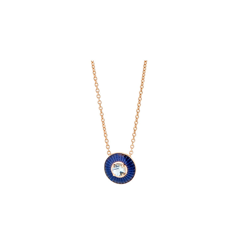 selim mouzannar Mina Pendentif Bleu MarineAigue-Marine