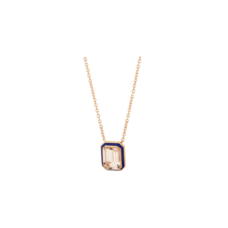 Selim Mouzannar Mina Pendentif Bleu MarineMorganite