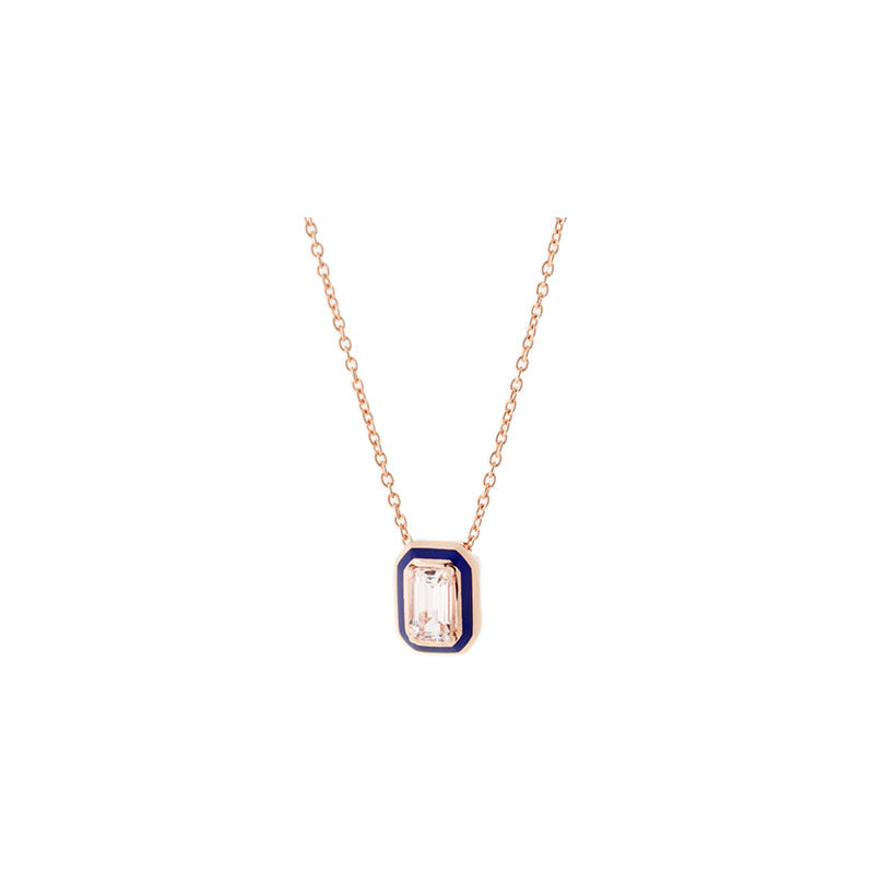 Selim Mouzannar Mina Pendentif Bleu MarineMorganite