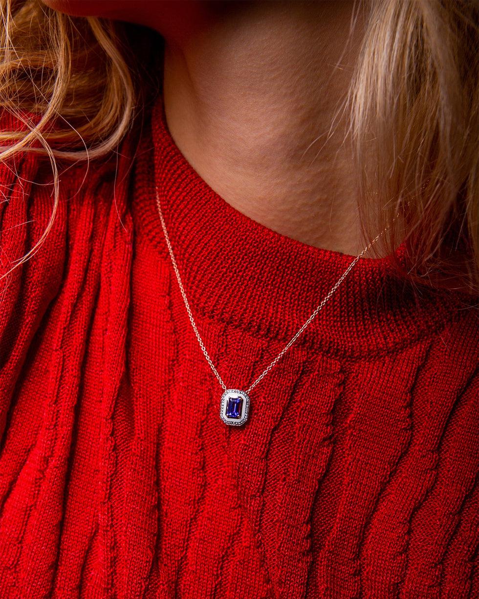 Selim Mouzannar Mina Pendentif IvoireTanzanite - Diamants