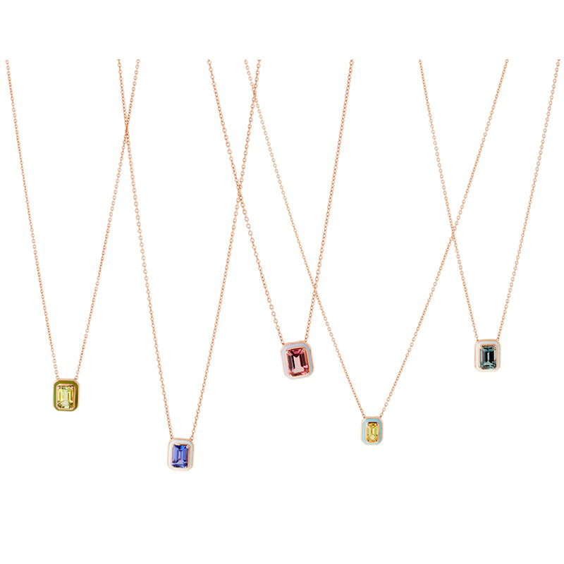 Selim Mouzannar Mina Pendentif IvoireTourmaline Rose