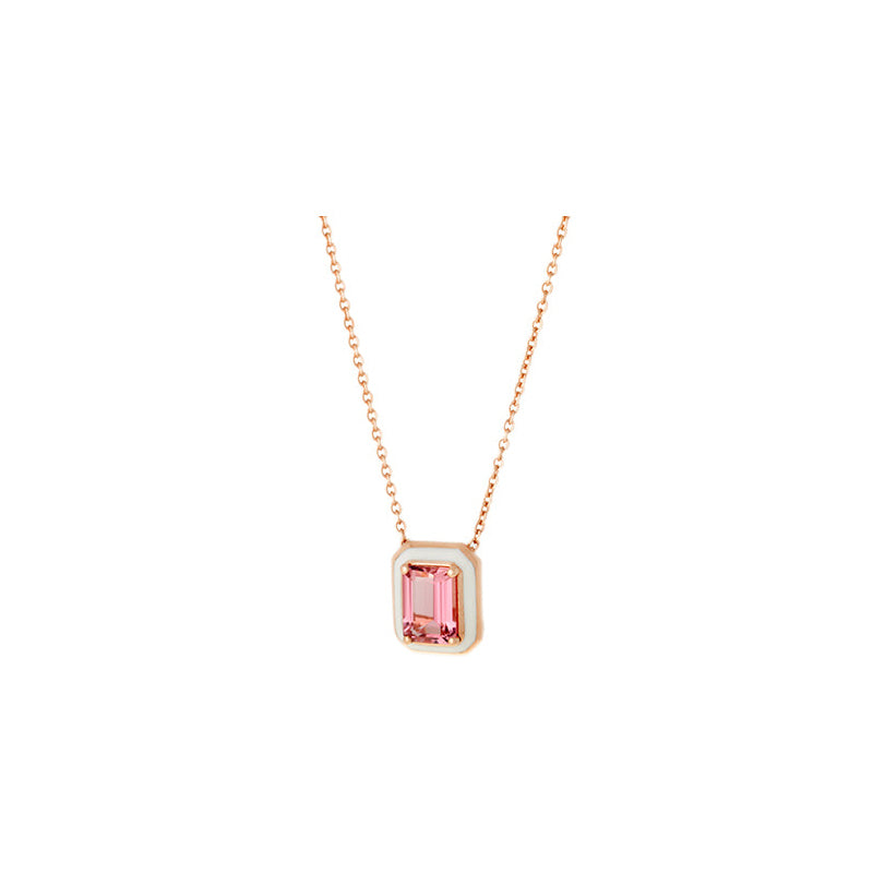 selim mouzannar Mina Pendentif IvoireTourmaline Rose