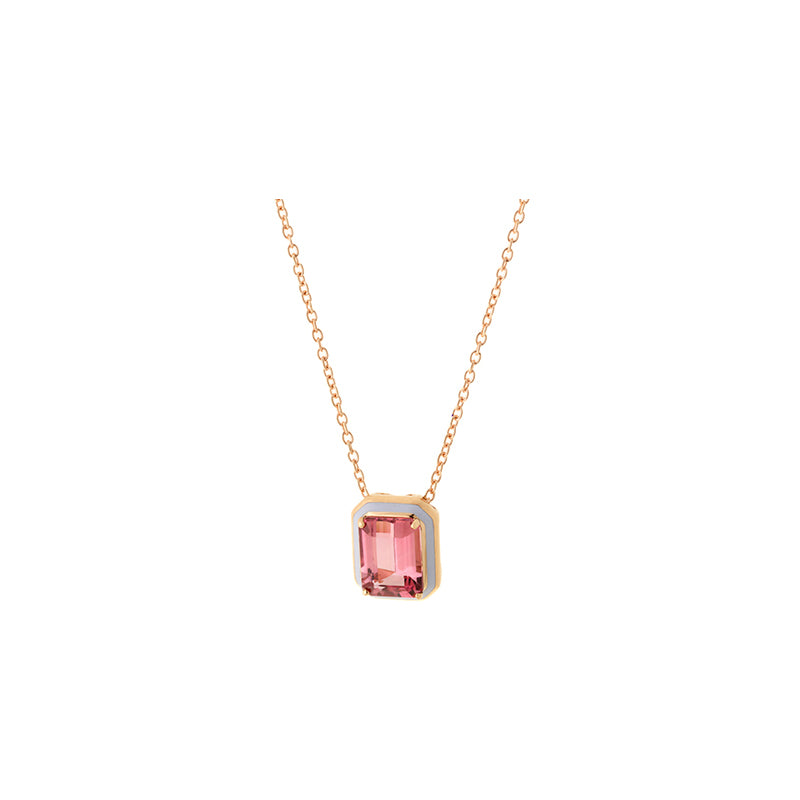Selim Mouzannar Mina Pendentif LilasTourmaline Rose