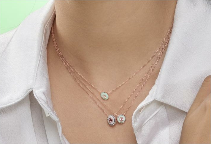 Selim Mouzannar Mina Pendentif LilasTourmaline Rose - Diamants